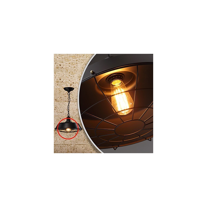 Závěsná svítidla American Country Retro z tepaného železa současné a smluvní Droplight
