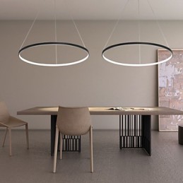 Stmívatelné závěsné svítidlo s moderním designovým prstenem