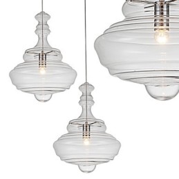 Umělecká závěsná lampa 1 Lehká Moderní Jednoduchost Bezbarvé čiré sklo
