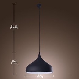 Moderní moderní retro mísa Mini styl malby závěsné světlo