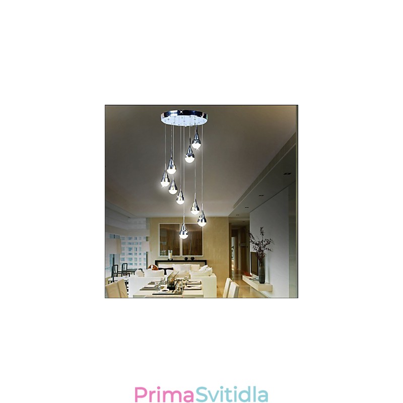 Lampy A Lucerny Schodišťové Stropní Stage 9 Hlavové Stropní Svítidlo