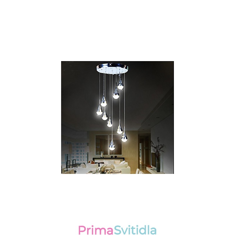 Lampy A Lucerny Schodišťové Stropní Stage 9 Hlavové Stropní Svítidlo