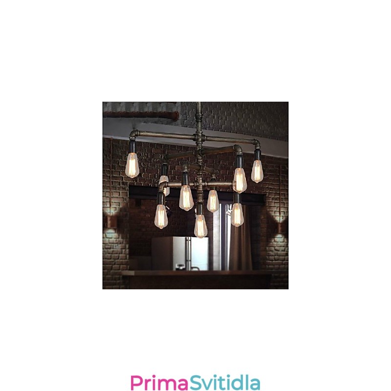 Tradiční Classic Vintage Retro Lucerna Country Malba Kovové závěsné světlo