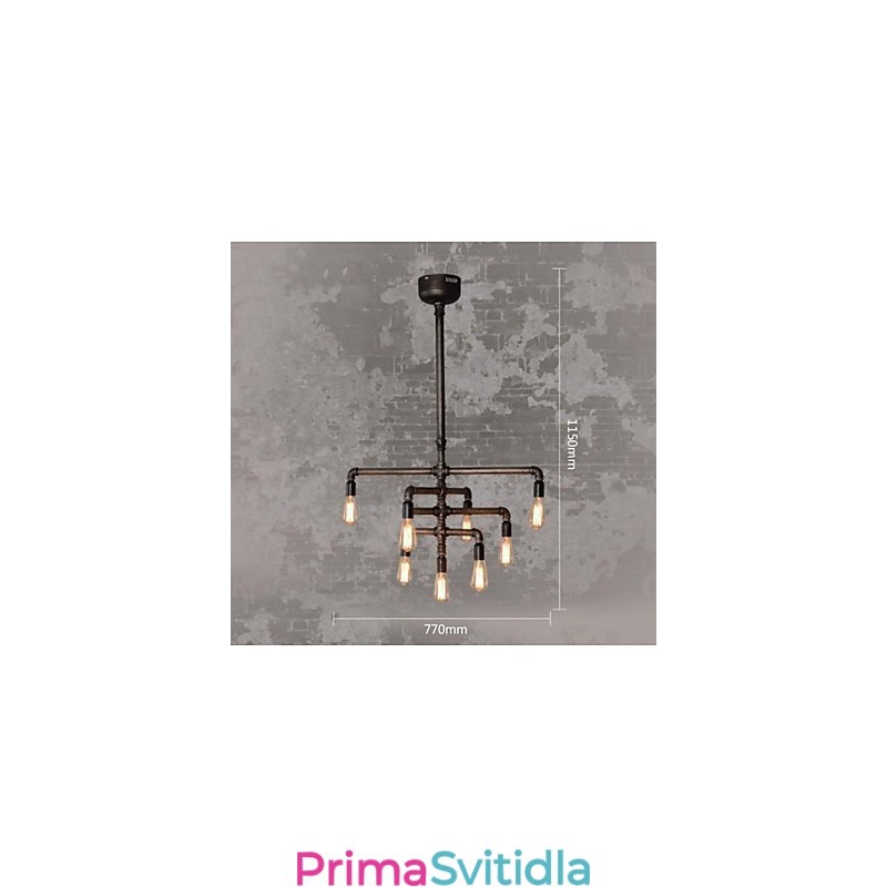 Tradiční Classic Vintage Retro Lucerna Country Malba Kovové závěsné světlo
