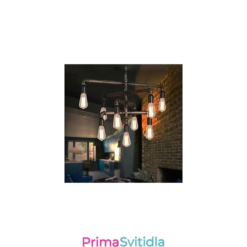 Tradiční Classic Vintage Retro Lucerna Country Malba Kovové závěsné světlo
