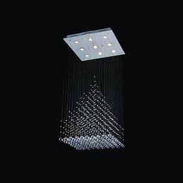 Moderní moderní křišťálový chromový kovový zapuštěný držák