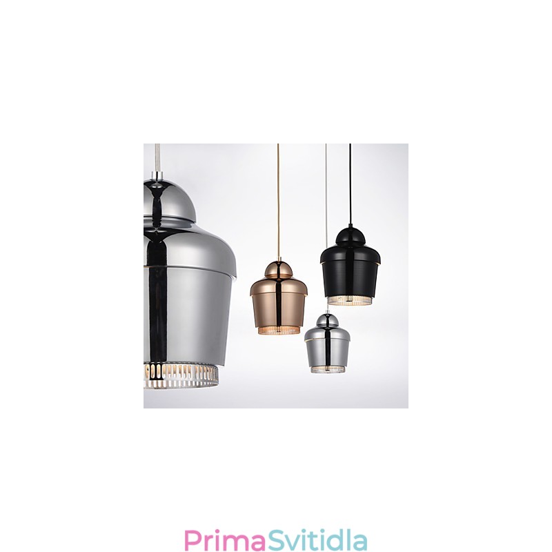 Závěsná lampa 1 Světlo Moderní Jednoduchost Zlatá Chrom Černá Bílá Kovový lustr z uhlíkové oceli