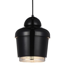Závěsná lampa 1 Světlo Moderní Jednoduchost Zlatá Chrom Černá Bílá Kovový lustr z uhlíkové oceli