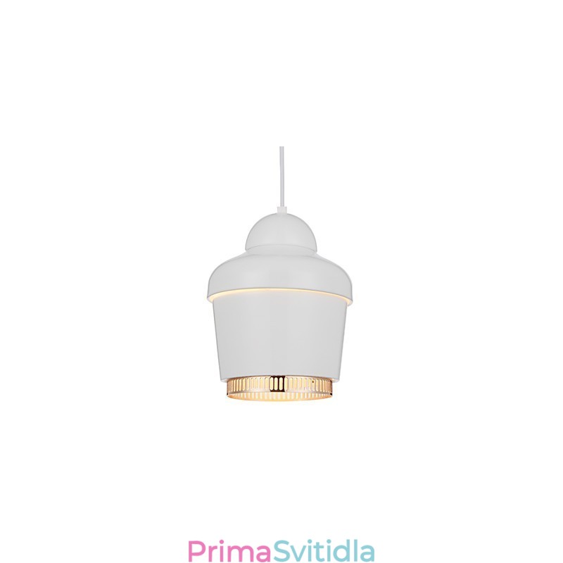 Závěsná lampa 1 Světlo Moderní Jednoduchost Zlatá Chrom Černá Bílá Kovový lustr z uhlíkové oceli