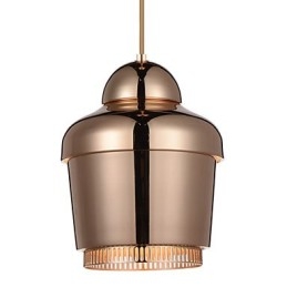 Závěsná lampa 1 Světlo Moderní Jednoduchost Zlatá Chrom Černá Bílá Kovový lustr z uhlíkové oceli