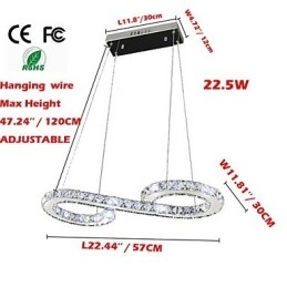 Modelové závěsné svítidlo Moderní křišťálové svítidla Luxusní stropní svítidla