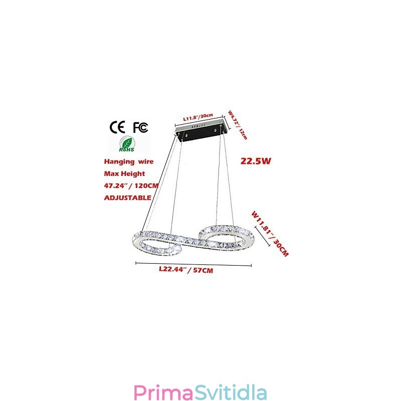 Modelové závěsné svítidlo Moderní křišťálové svítidla Luxusní stropní svítidla