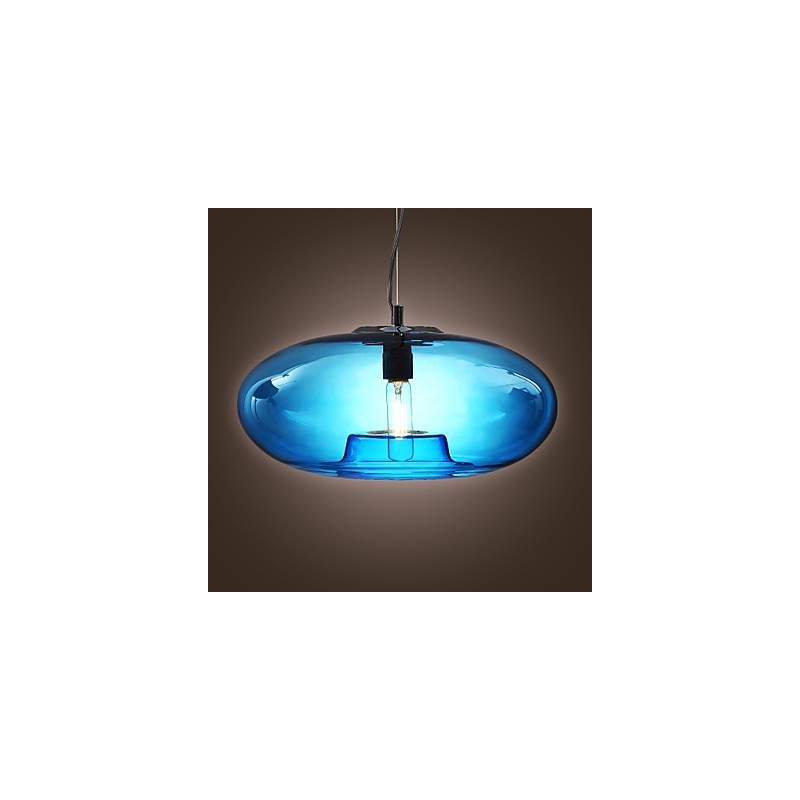 Závěsné světlo Moderní design Modrá skleněná žárovka Včetně