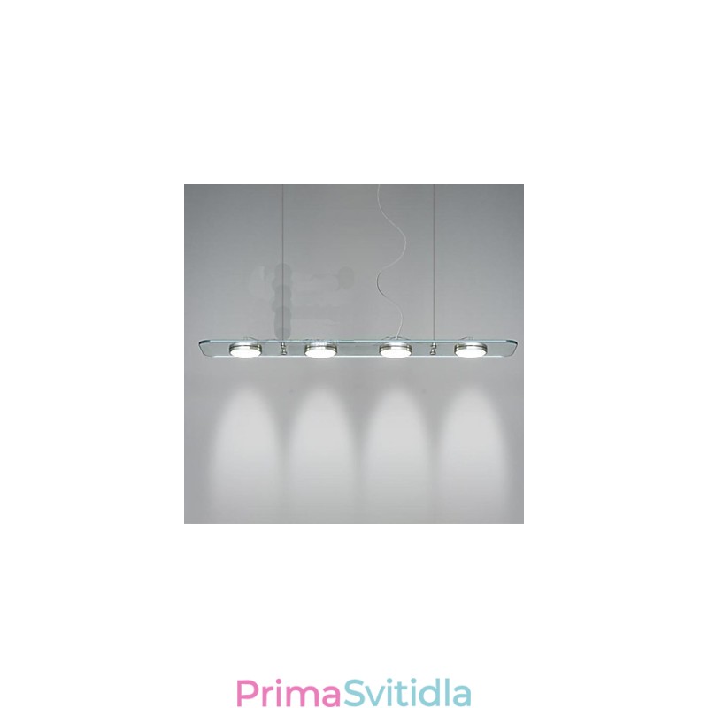 Restaurační stolní lampa obdélníkové sklo