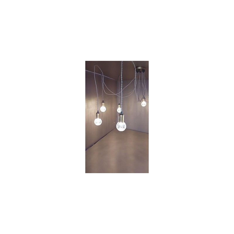 Tradiční klasický rustikální Lodge Vintage Retro Lucerna Buben Country Globe Mini Styl Malba Skleněné závěsné světlo