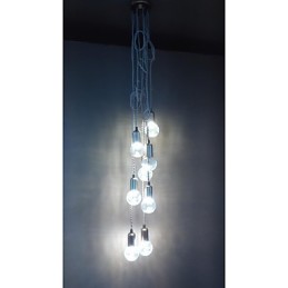 Tradiční klasický rustikální Lodge Vintage Retro Lucerna Buben Country Globe Mini Styl Malba Skleněné závěsné světlo