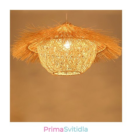 Moderní Rural Cany Art tkaná ratanová jednohlavá kapací lampa Moderní Rural Cany Art tkaná ratanová jednohlavá kapací lampa