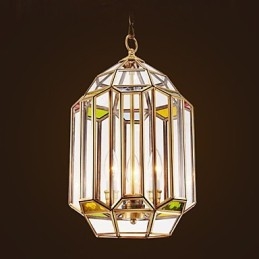 Plně měděná barva lampy