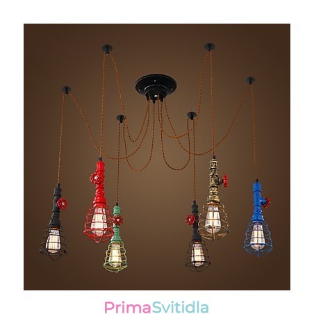 6 světel Vintage závěsné světlo vodní dýmka designová světla 6 světel Vintage závěsné světlo vodní dýmka designová světla