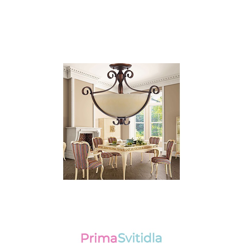 Rustic Lodge Vintage Mini styl malba kovové závěsné světlo