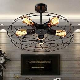 Industriální vintage kovová závěsná lampa Steampunk stropní lustr