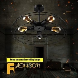 Industriální vintage kovová závěsná lampa Steampunk stropní lustr