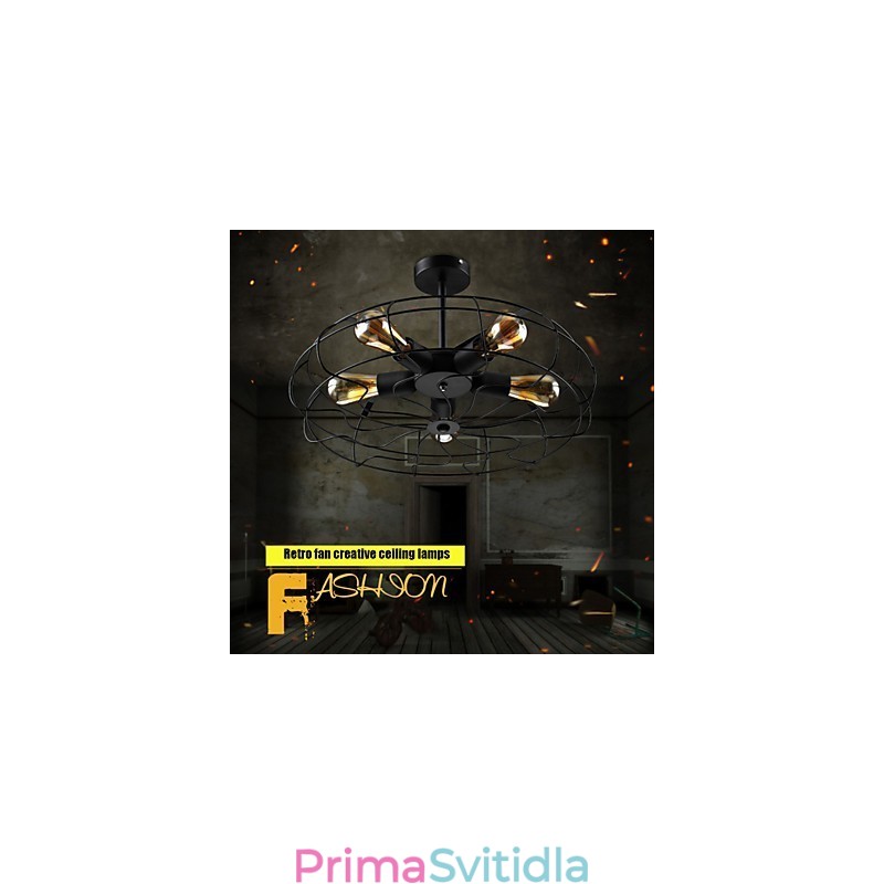 Industriální vintage kovová závěsná lampa Steampunk stropní lustr