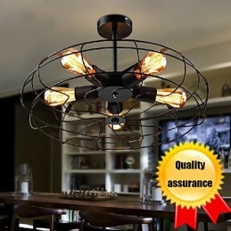 Industriální vintage kovová závěsná lampa Steampunk stropní lustr