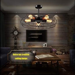 Industriální vintage kovová závěsná lampa Steampunk stropní lustr