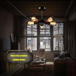 Industriální vintage kovová závěsná lampa Steampunk stropní lustr