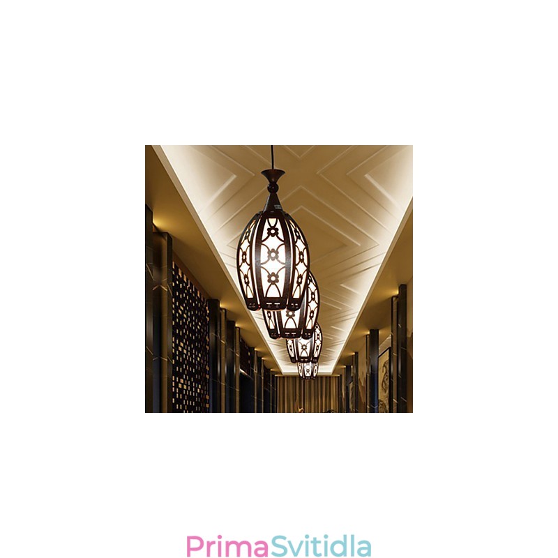 Současná a smluvní kreativní dřevěná závěsná lampa lampa