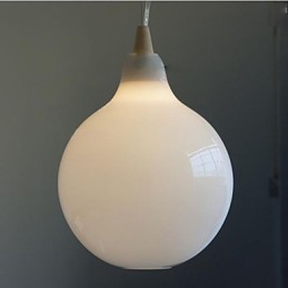 Láhev z mléčného bílého skla Závěsná lampa Natural Curve