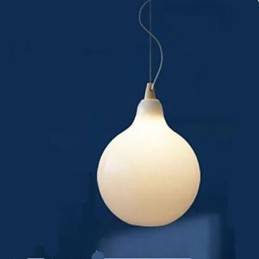 Láhev z mléčného bílého skla Závěsná lampa Natural Curve