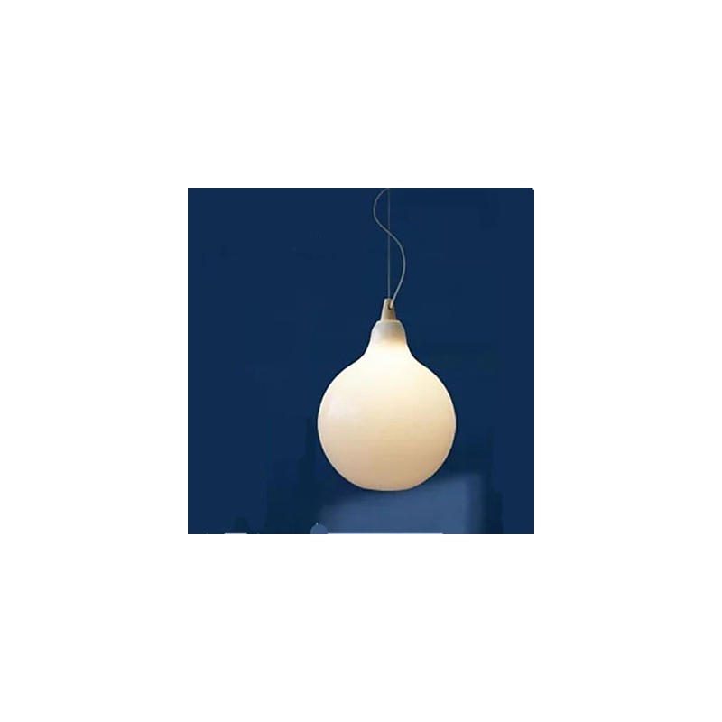 Láhev z mléčného bílého skla Závěsná lampa Natural Curve