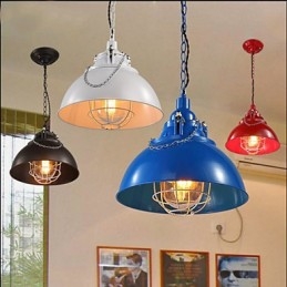 Lampa Metal Iron Single Head Pot lustr