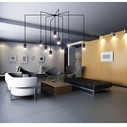 Severní Evropa kreativní smluvní a geometrické linie design závěsné světlo