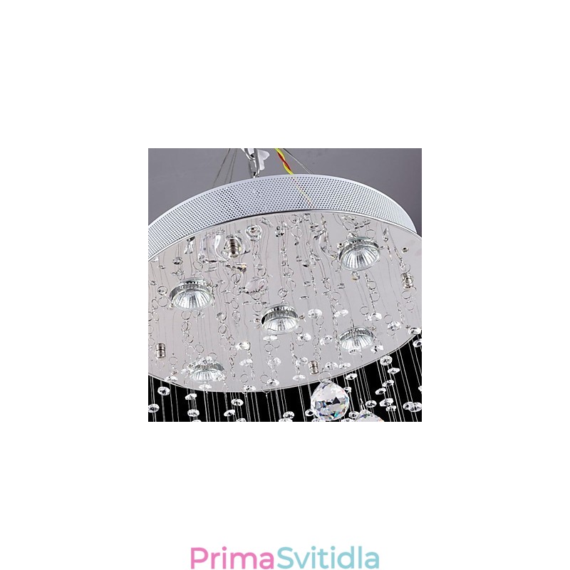 Moderní současné tradiční klasické rustikální lóže Vintage Country Island Crystal galvanicky pokovené kovové závěsné světlo
