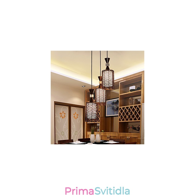 Hůl tvoří Ručně tkané Individuality Kreativní umění Droplight Lamp Light