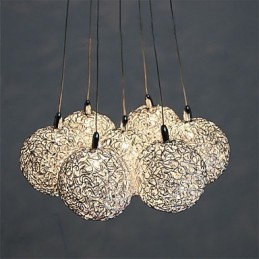 Moderní galvanizované kovové závěsné svítidlo v moderním mini stylu