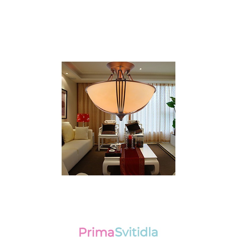 Rustic Lodge Vintage Mini styl malba kovové závěsné světlo