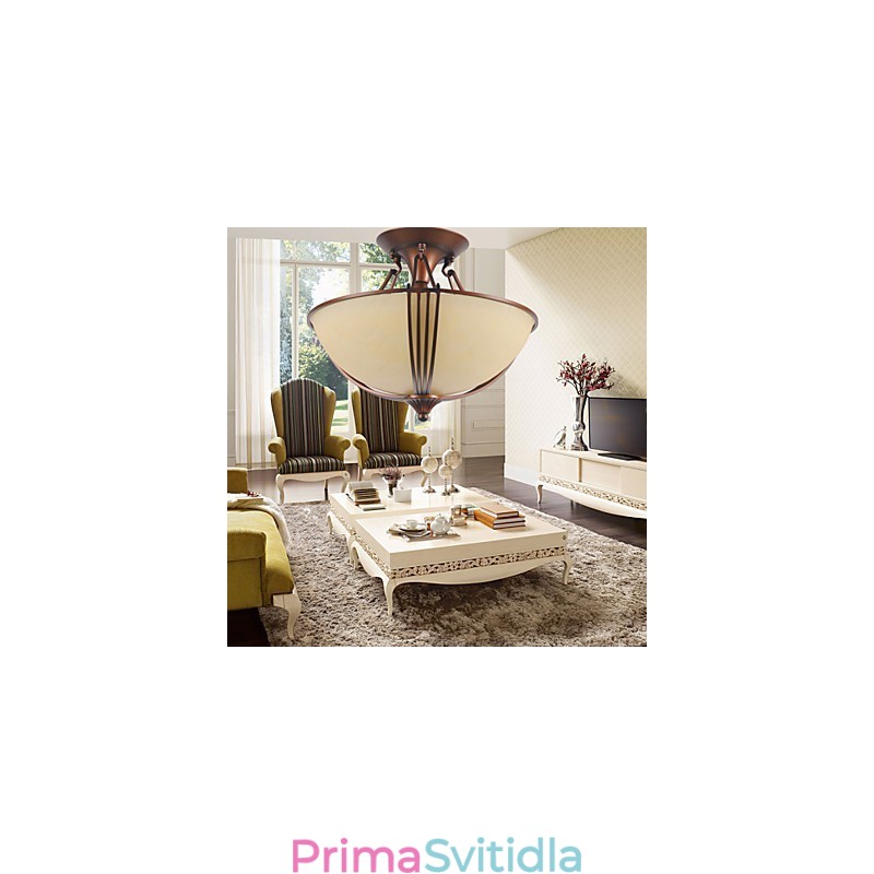 Rustic Lodge Vintage Mini styl malba kovové závěsné světlo