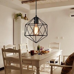 Geometrické linie Diamond kované železné závěsné lustrové světlo moderní moderní