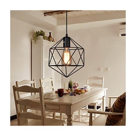 Geometrické linie Diamond kované železné závěsné lustrové světlo moderní moderní Geometrické linie Diamond kované železné závěsné lustrové světlo moderní moderní