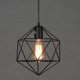 Geometrické linie Diamond kované železné závěsné lustrové světlo moderní moderní