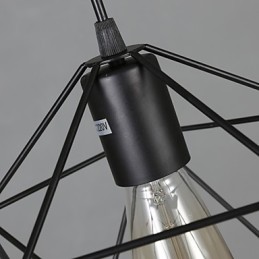 Geometrické linie Diamond kované železné závěsné lustrové světlo moderní moderní