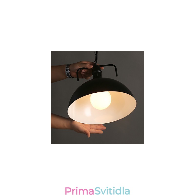 Severskoamerická venkovská průmyslová půlkruhová móda z tepaného železa s jednou hlavou droplight