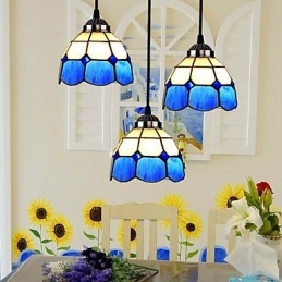 Evropské smluvní Droplight Skleněné Stínidlo Lampy A Lucerny Středomoří