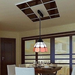 Evropské smluvní Droplight Skleněné Stínidlo Lampy A Lucerny Středomoří