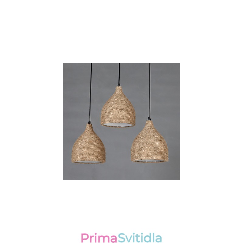 Country Lofts Restoring Ancient Ways Konopné lano Jednohlavá malá kapací lampa