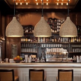 Country Lofts Restoring Ancient Ways Konopné lano Jednohlavá malá kapací lampa